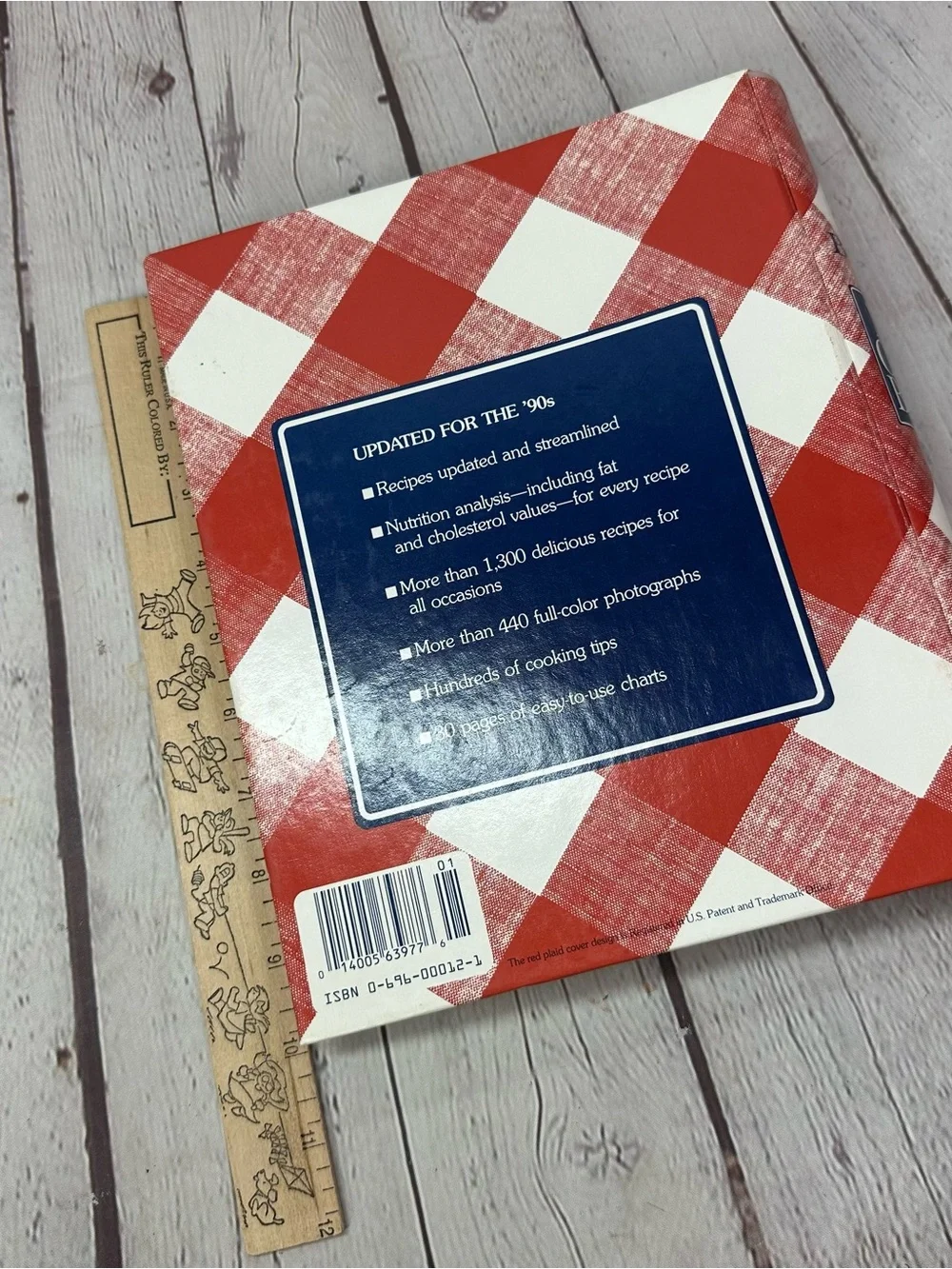 Better Homes And Gardens New Cook Book - Red and White Plaid Cover